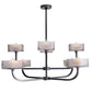 Louis Chandelier Smoked Glass