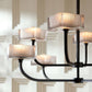 Louis Chandelier Smoked Glass
