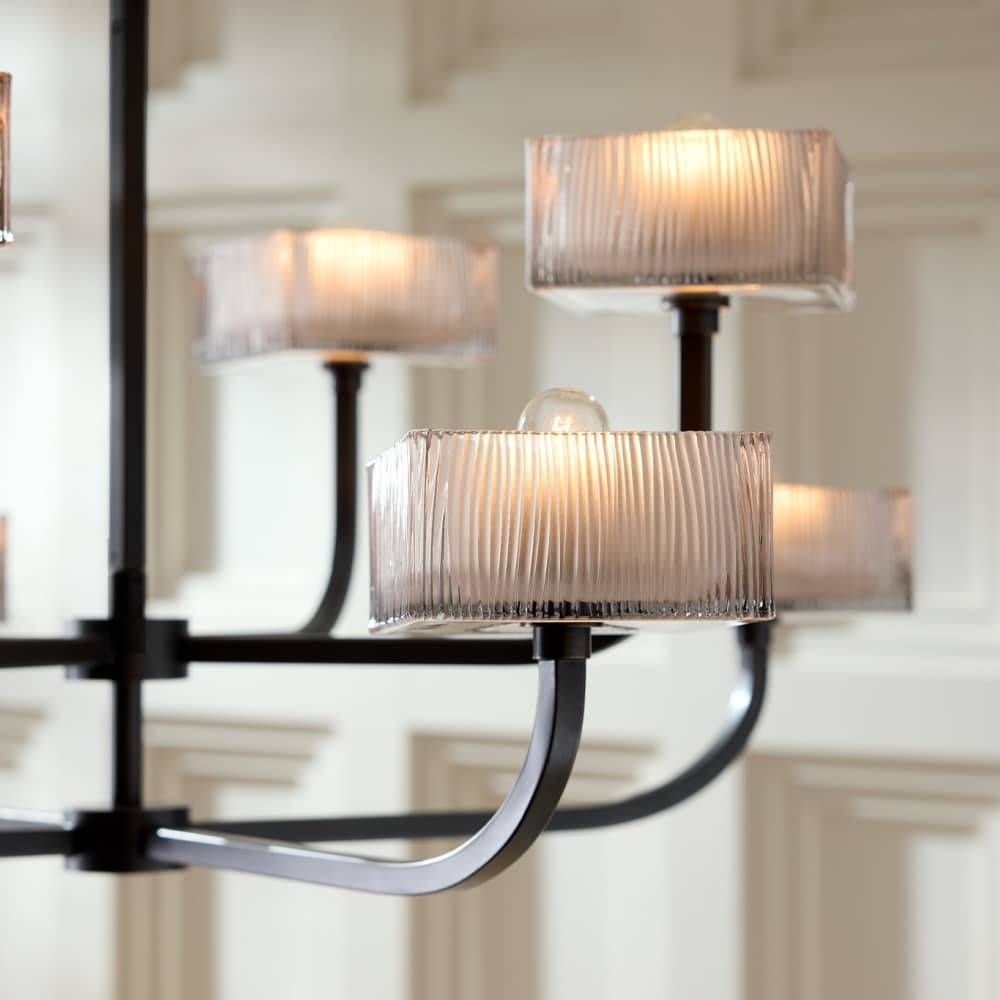 Louis Chandelier Smoked Glass