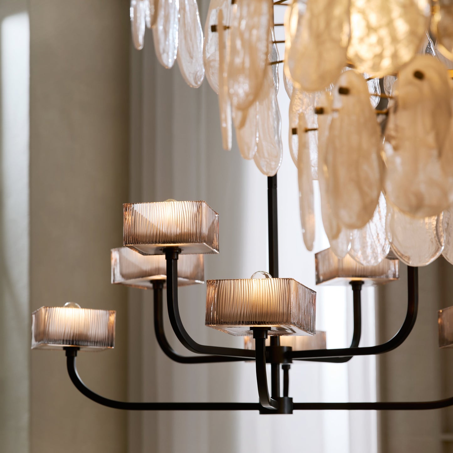 Louis Chandelier Smoked Glass