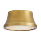 Gold lampshade on a white background