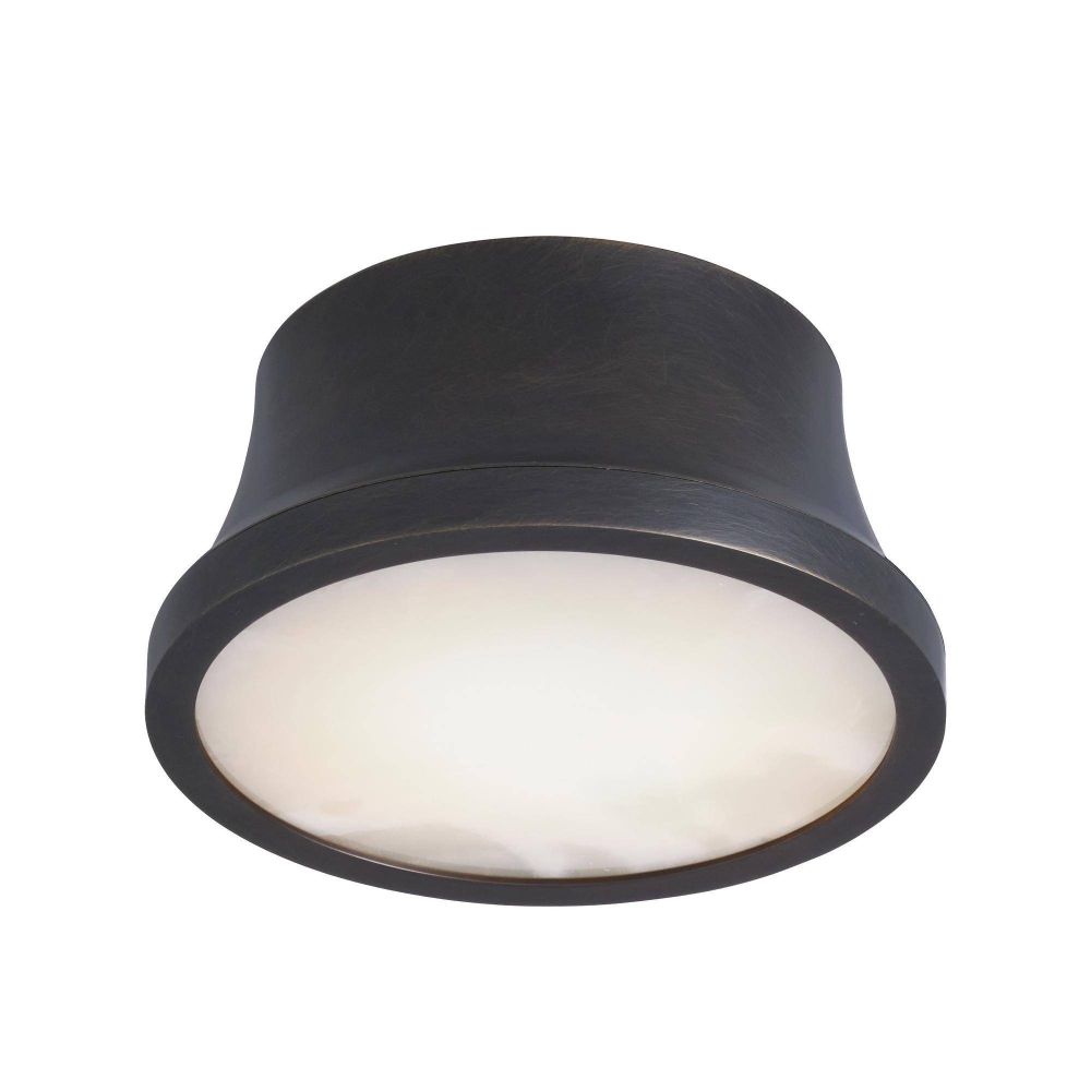 Black ceiling light fixture with white interior on a white background
