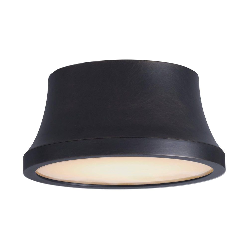 Black ceiling light fixture on a white background
