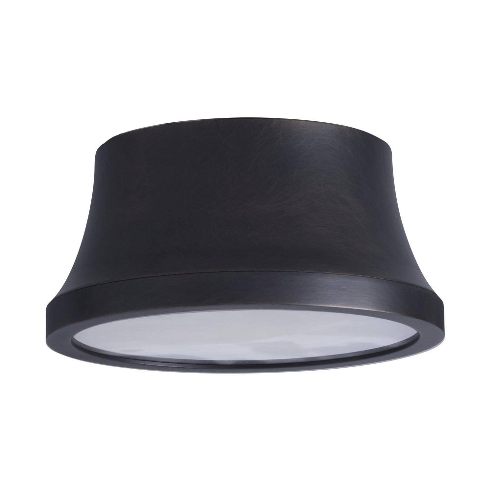 Black ceiling light fixture on a white background