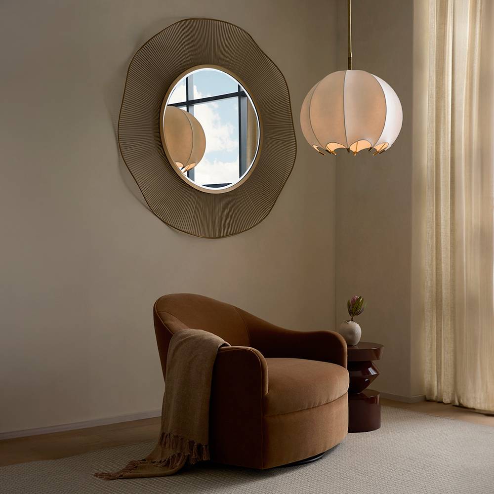 Lunaria Pendant Faux Vellum