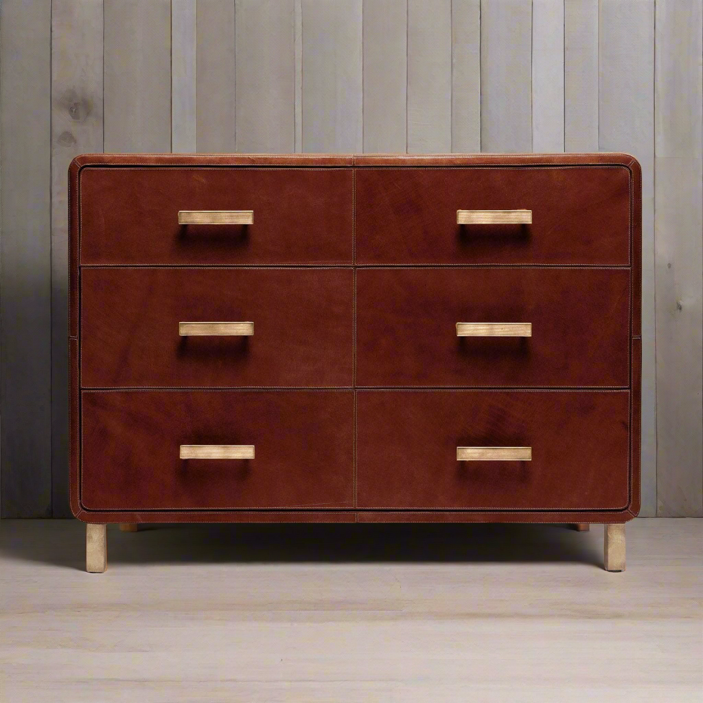Dante 48" Dresser Tobacco Leather Dante 48" Dresser Tobacco Leather