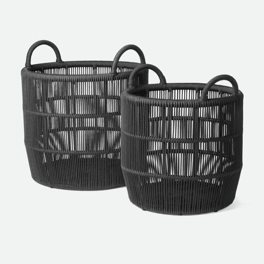 made goods alcoy basket set slate angle