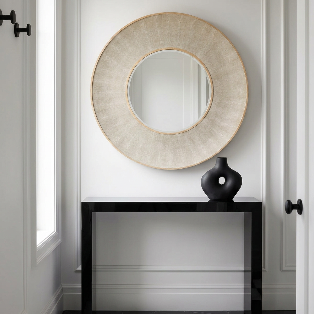 armond mirror sand large oversize shagreen