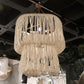 Belva Chandelier White Coco Beads