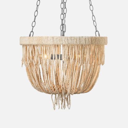 made goods carmen chandelier small natural silver illuminated