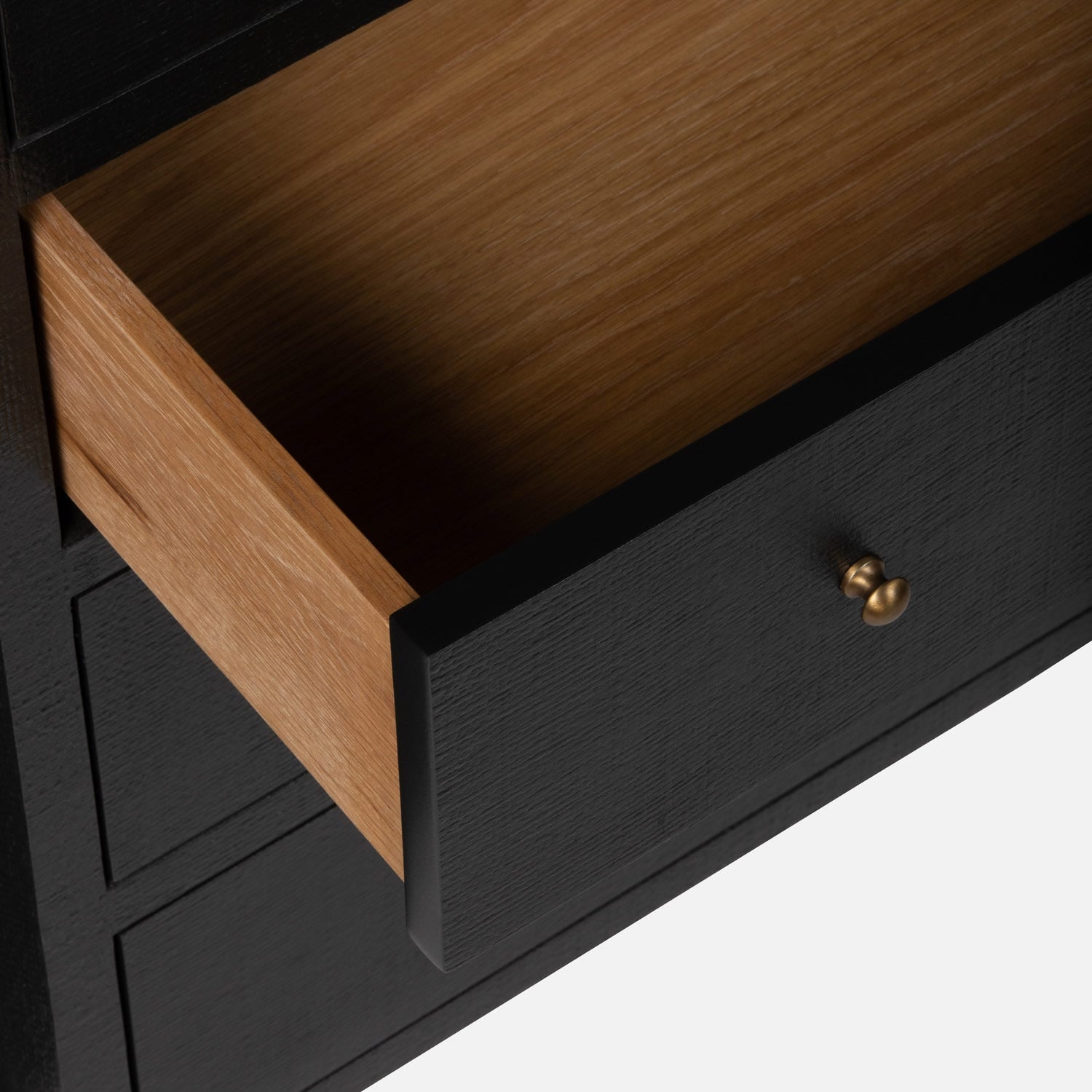 black 60 inch dresser Manhattan Comfort Chrystie Contemporary Black 6-Drawer 60" Double Dresser DR1606-2