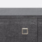 made goods dallon two door cabinet cool grey realistic faux shagreen silver detail