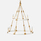 made goods dean chandelier white and gold large