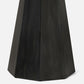 Black leather skirt on a white background