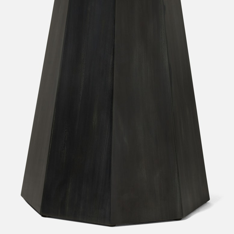 Black leather skirt on a white background