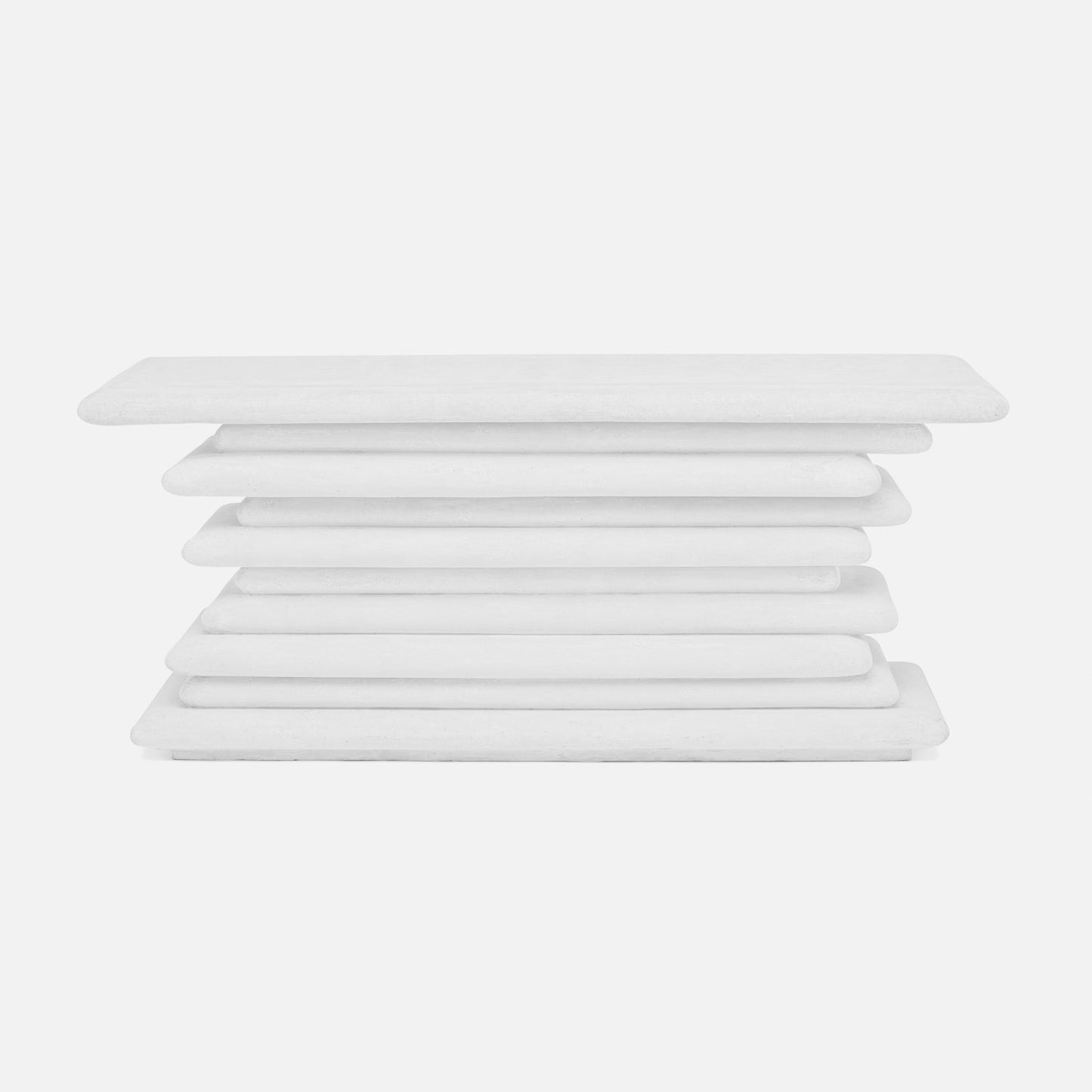 made goods dorsey console white plaster 72 inch