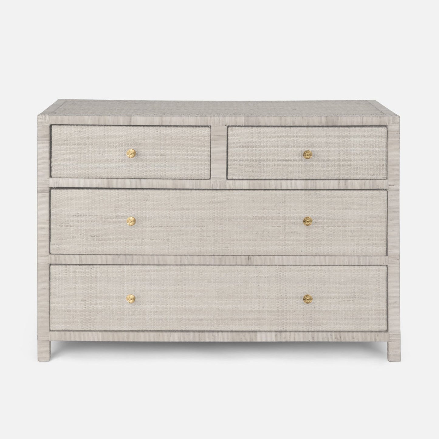 grey rattan dresser Sauder Tiffin Line Rattan 6 Drawer Dresser 33 34 H x 58 58 W x 17 12 D Raven Oak Dark Finish