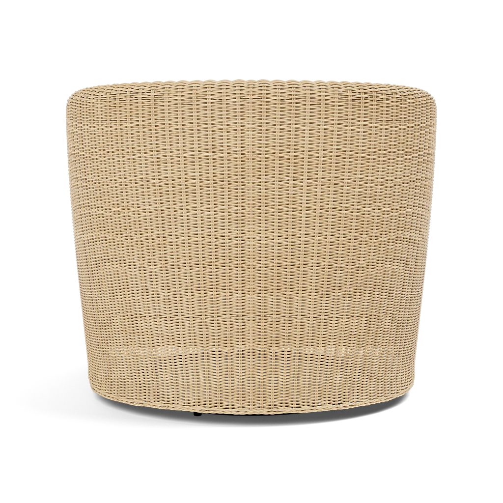 Dunley Swivel Lounge Chair Light Wicker