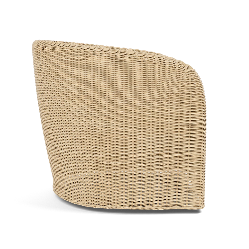 Dunley Swivel Lounge Chair Light Wicker
