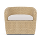 Dunley Swivel Lounge Chair Light Wicker