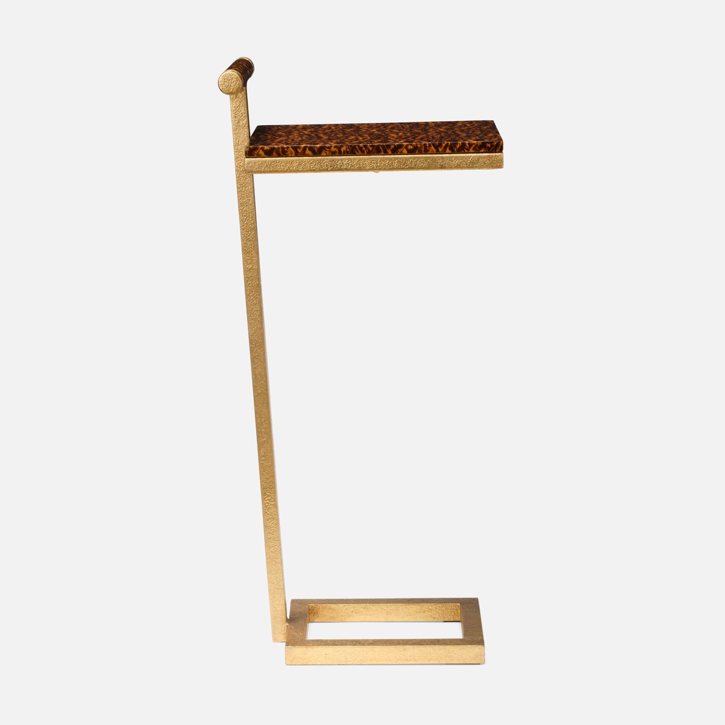 Edgar Drink Table Faux Tortoise