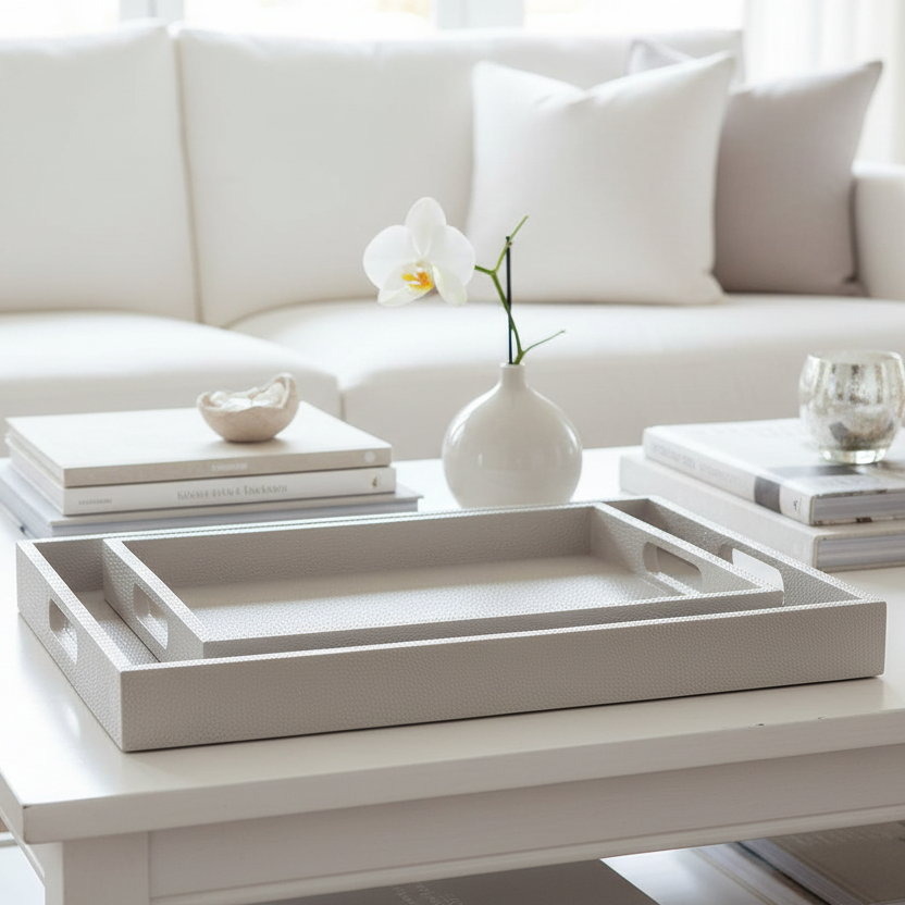 emery tray set French gray made goods