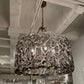 Finnegan Chandelier Smoke and Gold