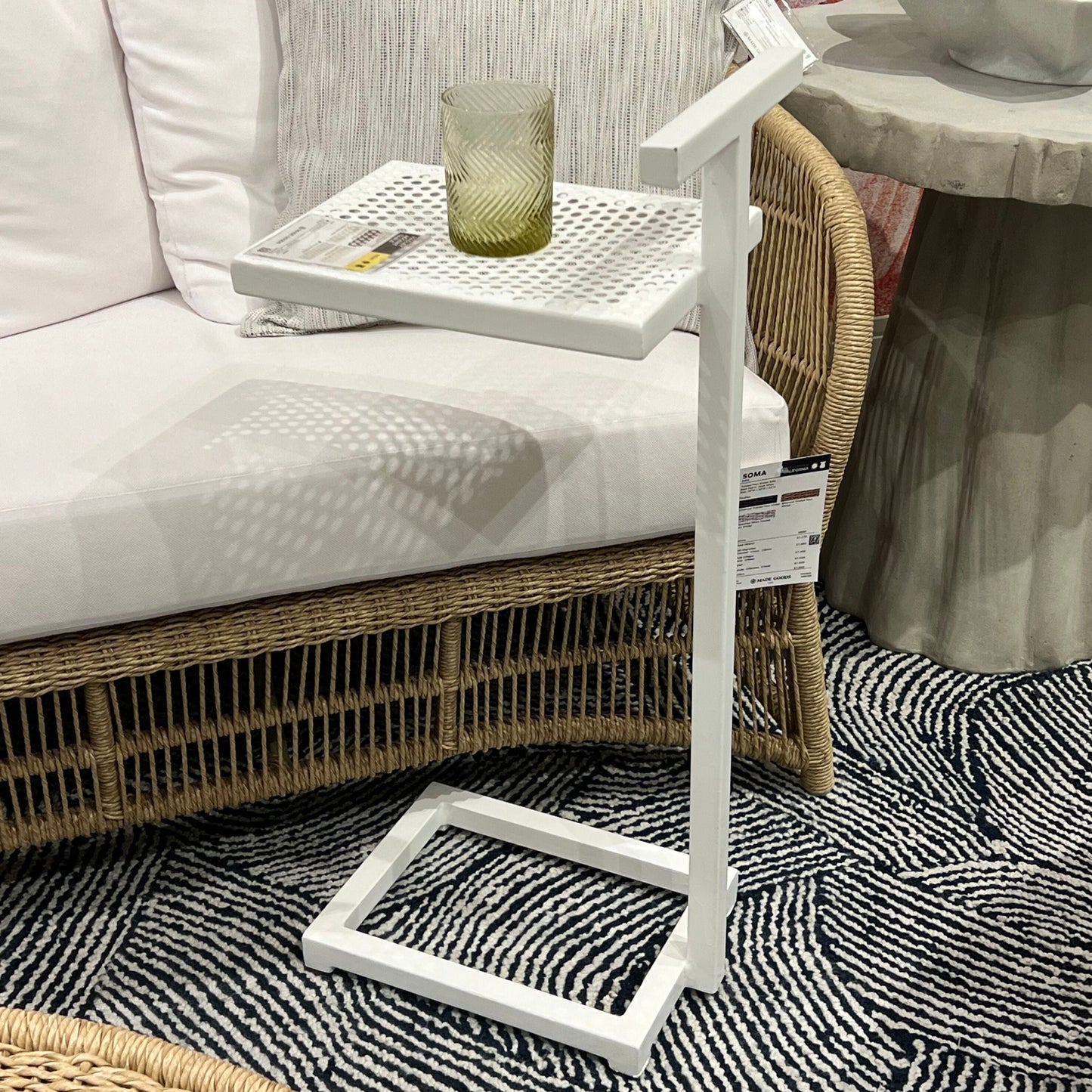 made goods hadley accent table white side