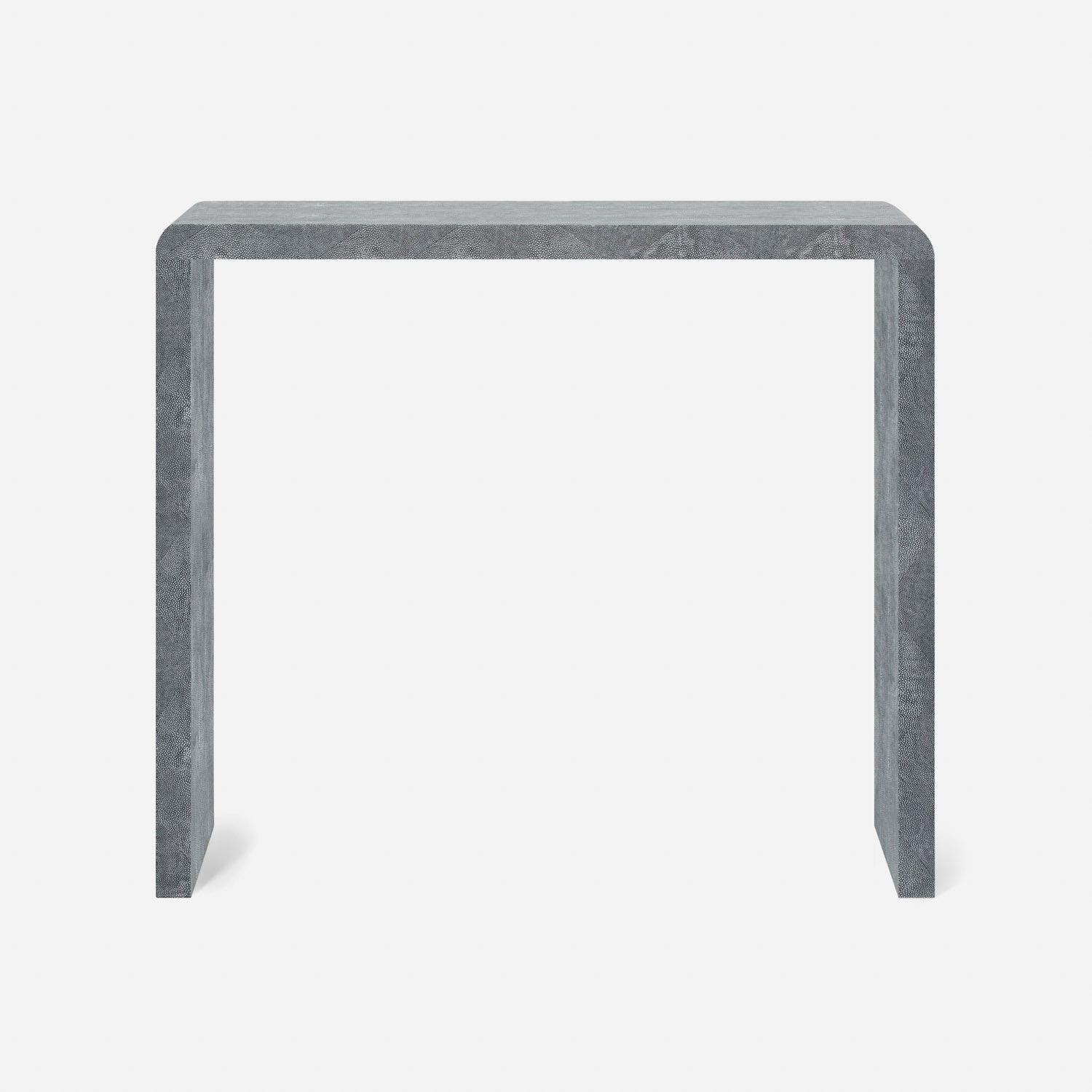 Made Goods Harlow Console Cool Gray Faux Shagreen - multiple