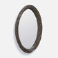 Hetty Oval Mirror Rustic Bronze Resin