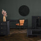 made goods isla 3 drawer desk onyx peeled rattan collection