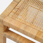 Made Goods Isla 48 inch bench natural peeled rattan corner detail