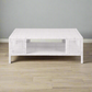 Isla Coffee Table White Peeled Rattan