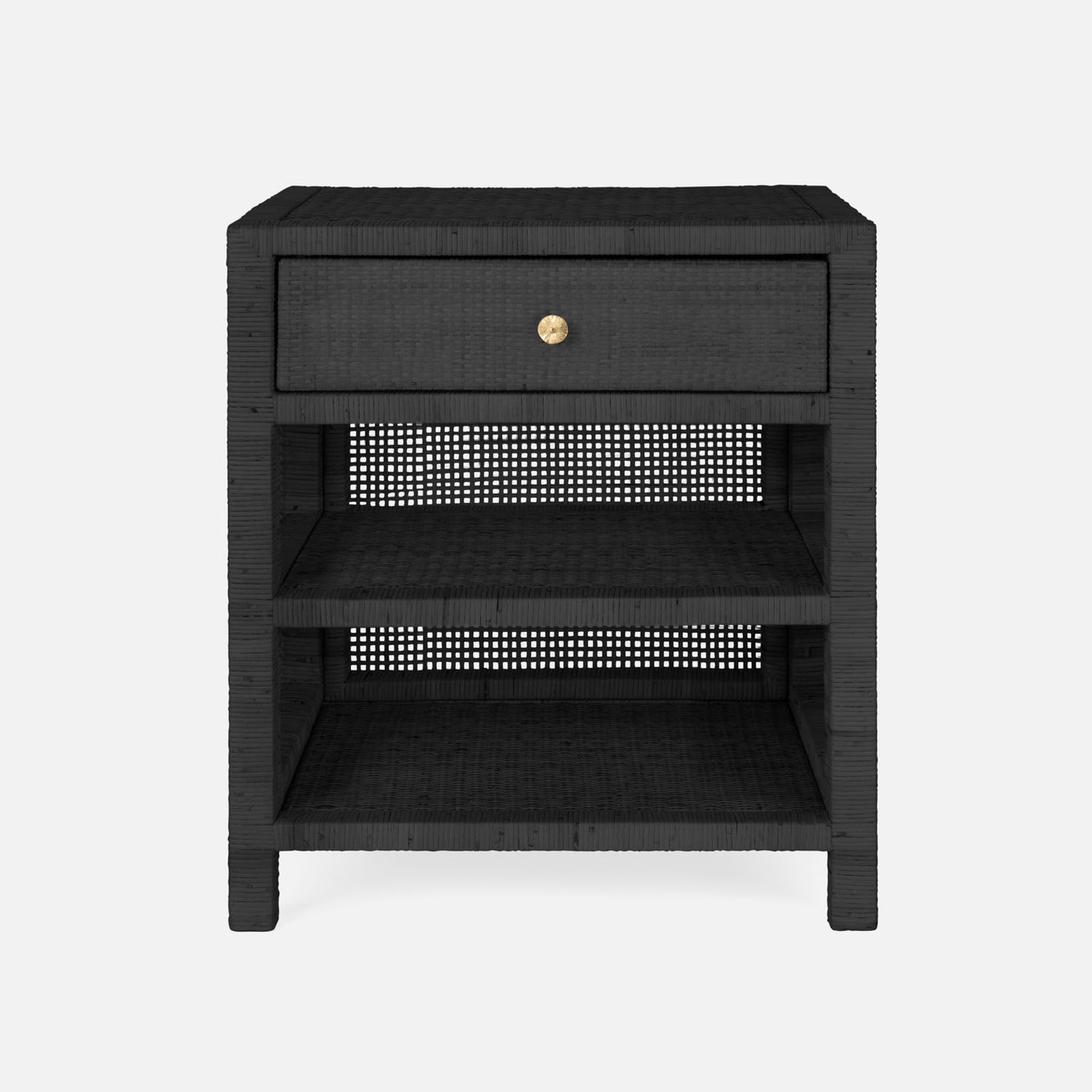 Made Goods Isla Double Nightstand Smoke Peeled Rattan multiple