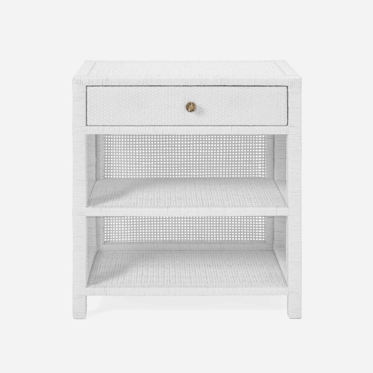 Made Goods Isla Double Nightstand White Peeled Rattan multiple