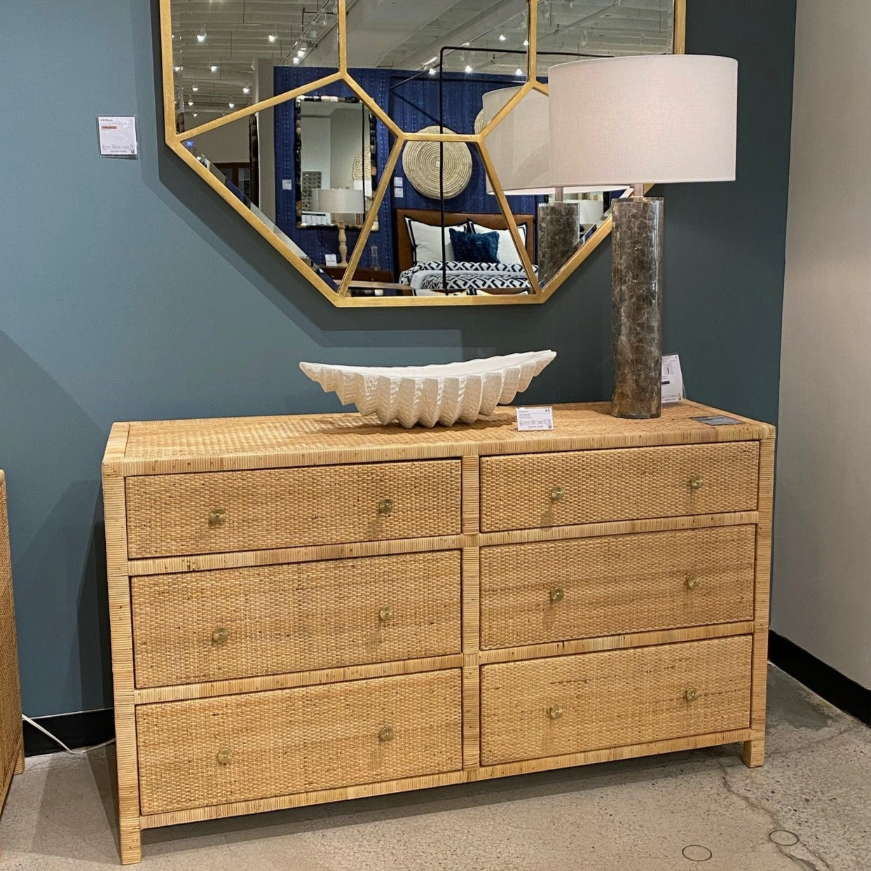 Made Goods Isla 60" Dresser - Natural Peeled Rattan Made Goods Isla 60" Dresser - Natural Peeled Rattan