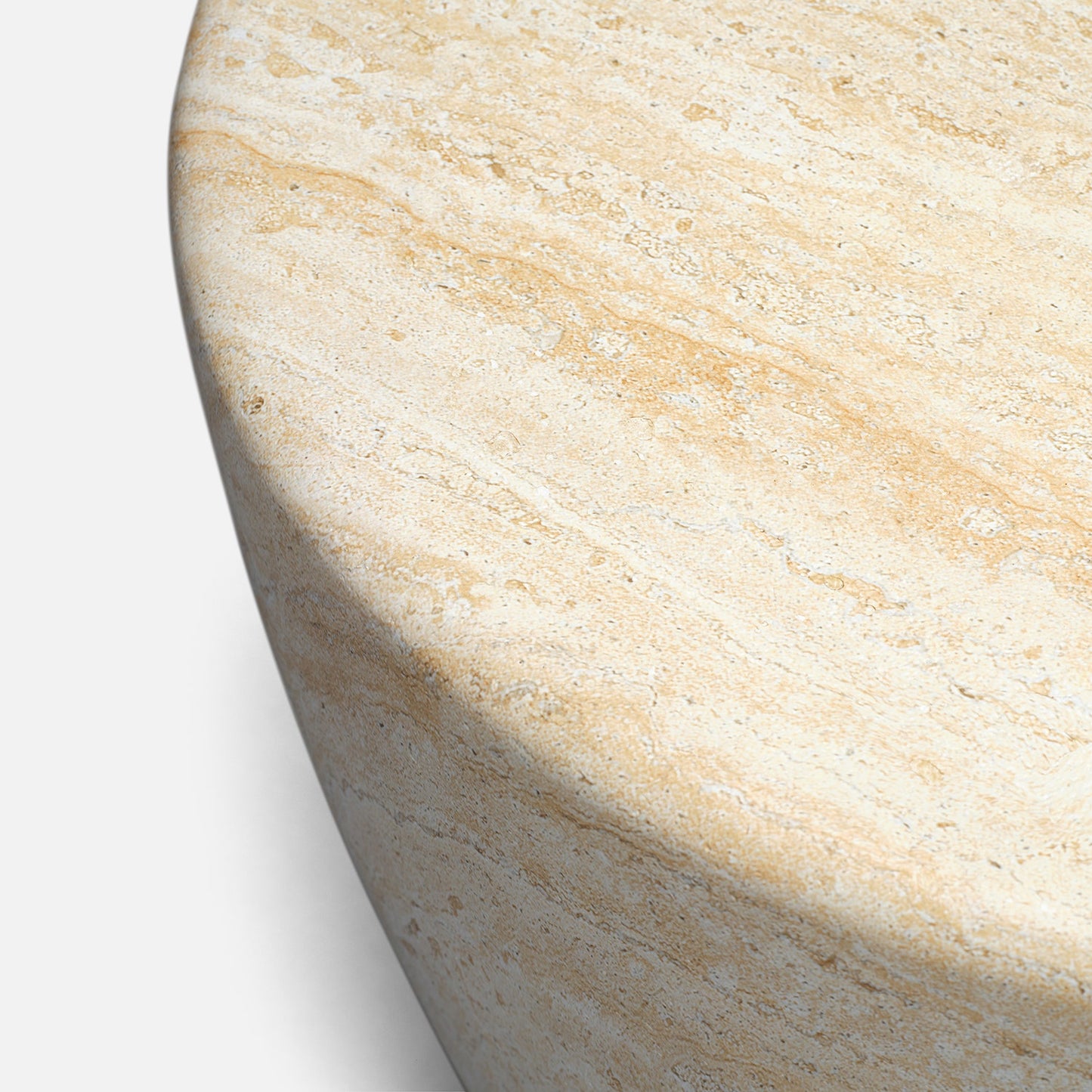 Jones Side Table Faux Travertine
