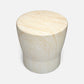Jones Side Table Faux Travertine