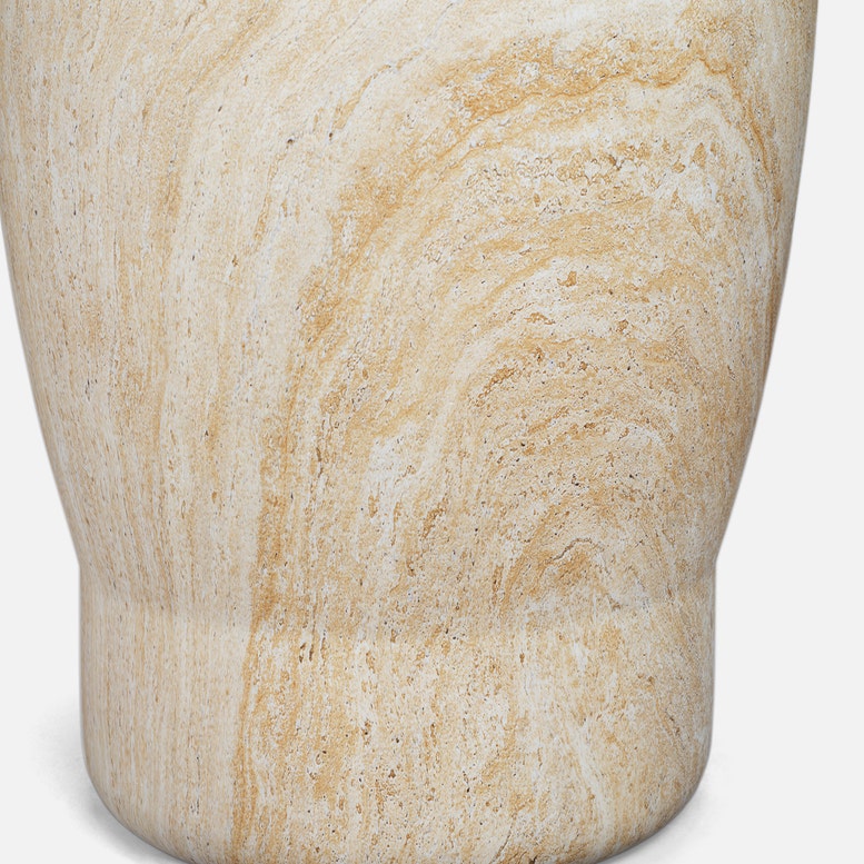 Jones Stool Faux Travertine