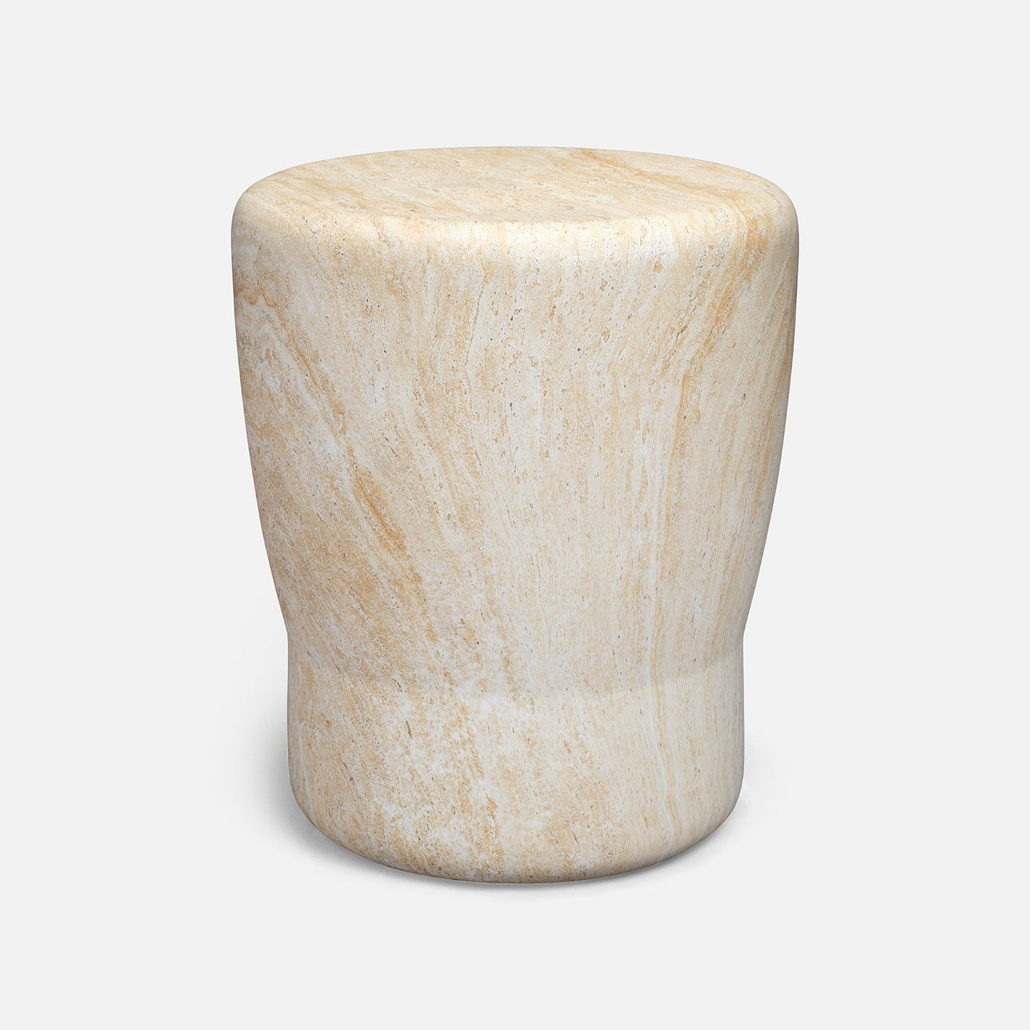 Jones Stool Faux Travertine