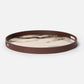 Katina Tray Brown and White Resin