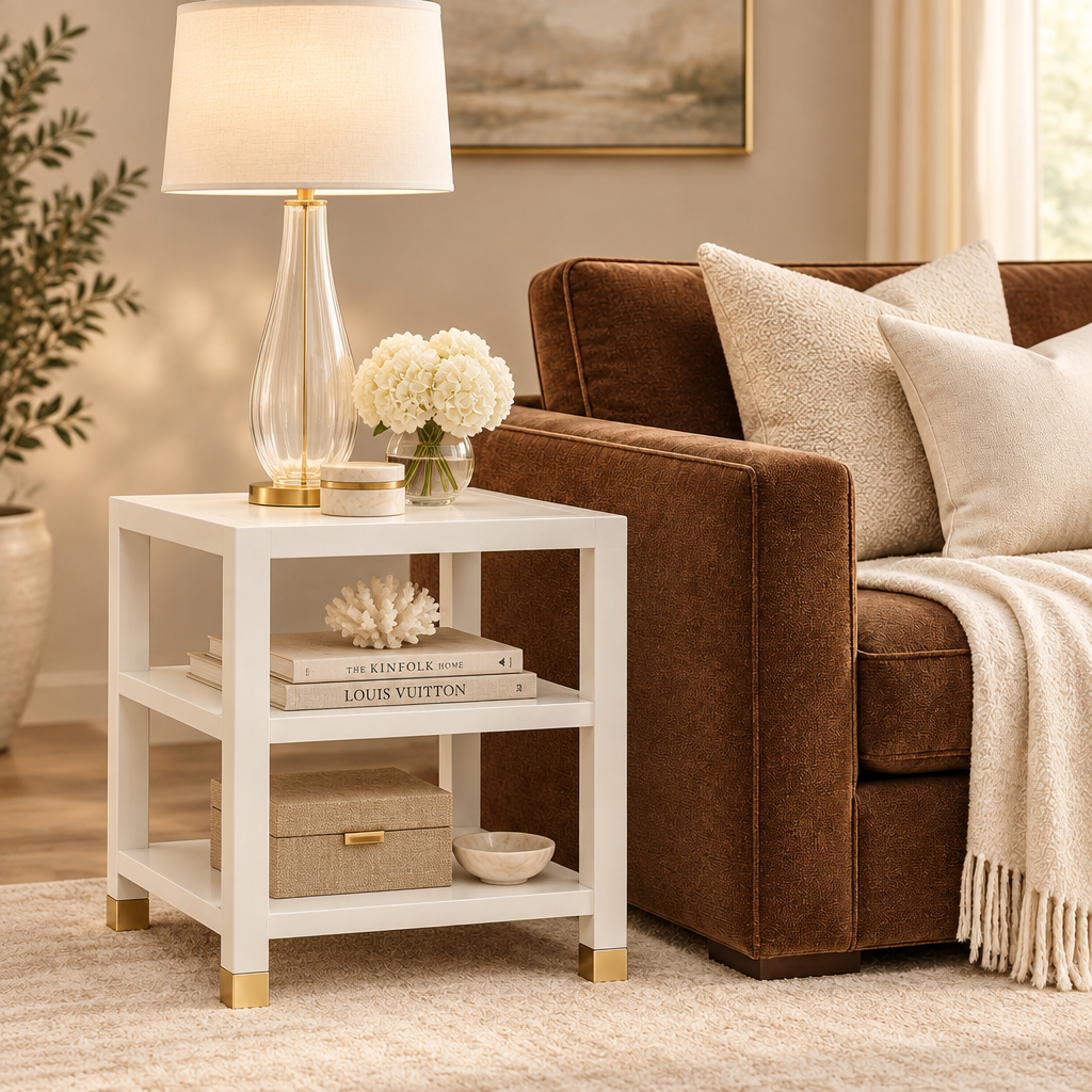 lafeu side table white made goods