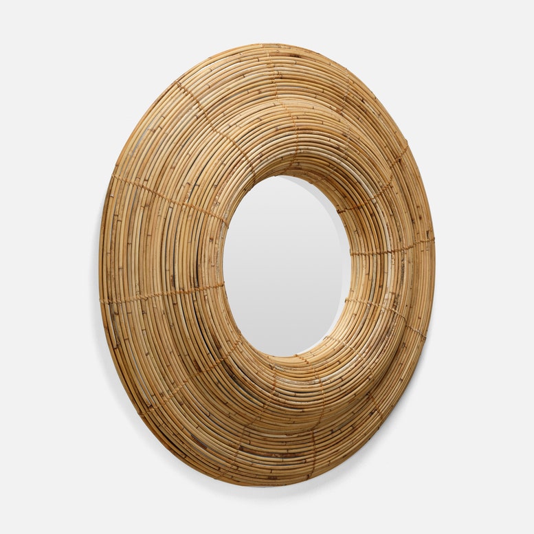 Lenni Mirror Natural Rattan