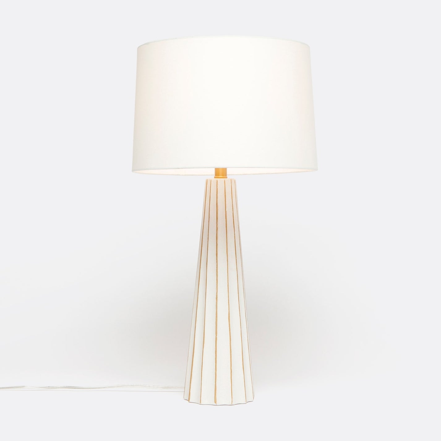 Made Goods Nova Table Lamp White Concrete and Gold Leaf – CLAYTON GRAY HOME