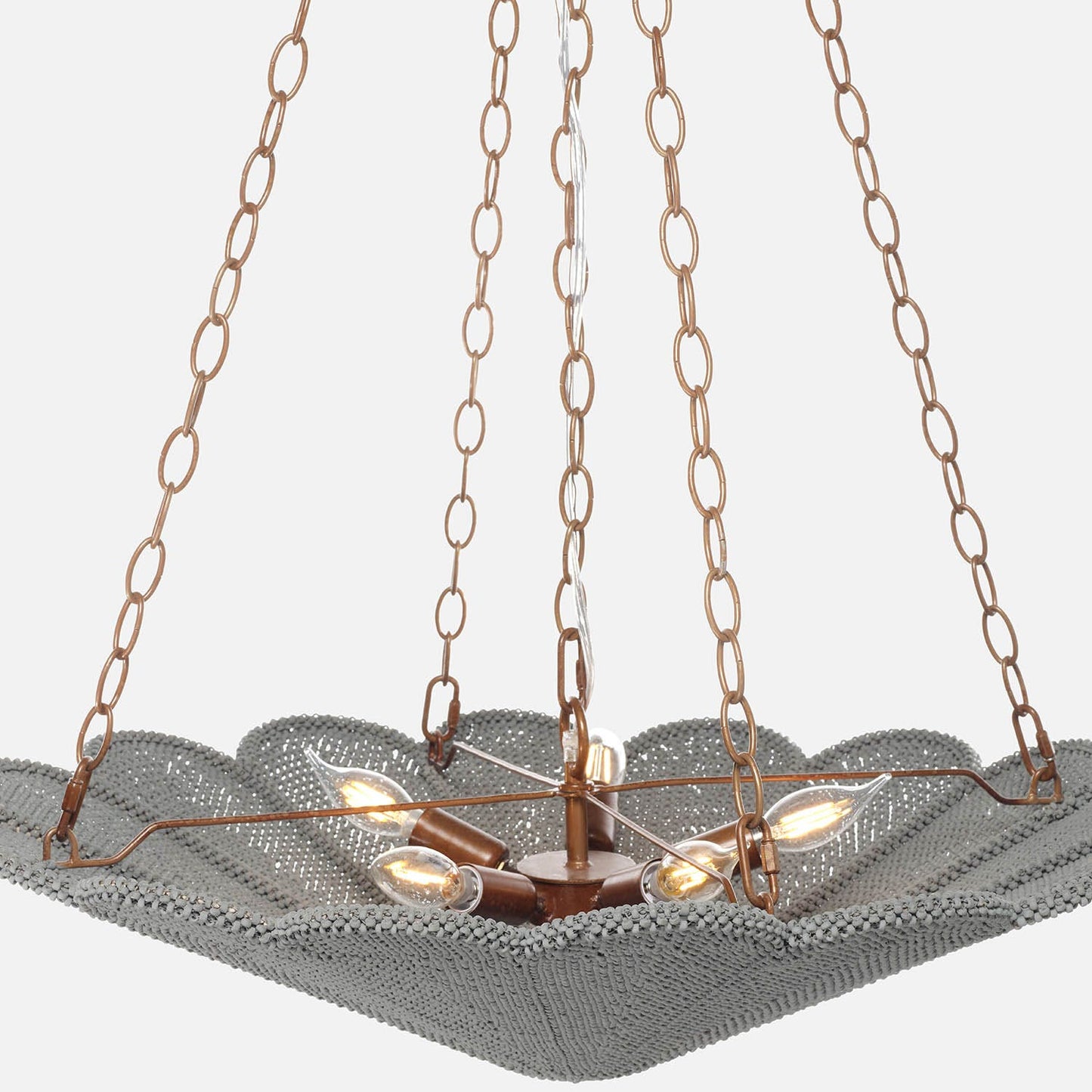 Sofia Chandelier Steel Gray Coco Beads - multiple options