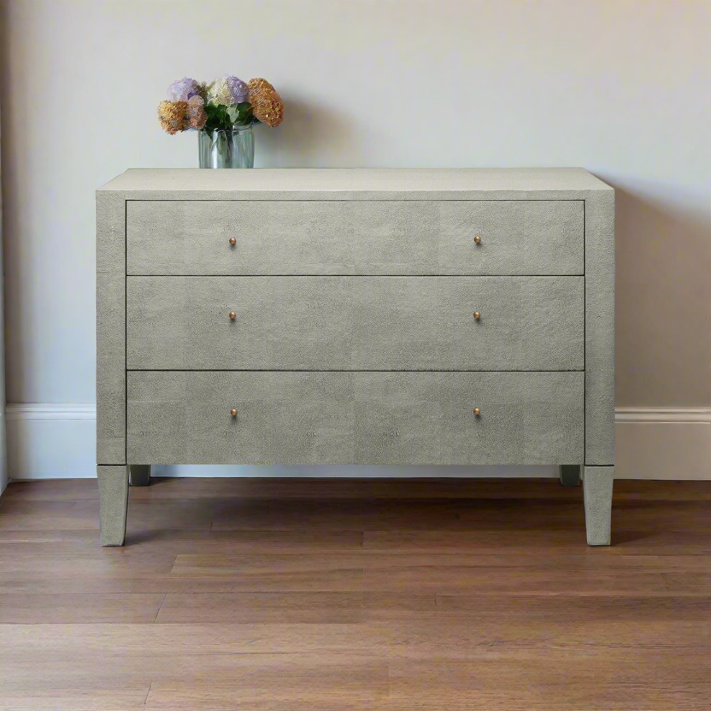 Sorin 48" Dresser Castor Gray Faux Shagreen