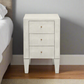 Sorin 3 Drawer Single Nightstand French Gray