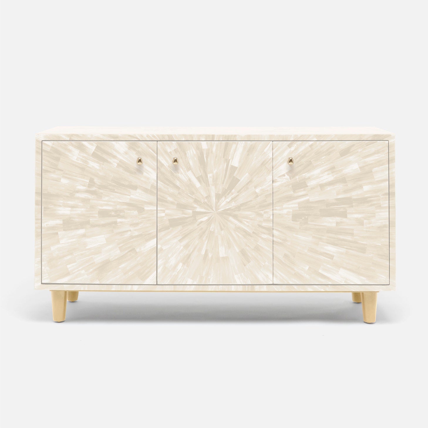 made goods torion three door buffet ivory front