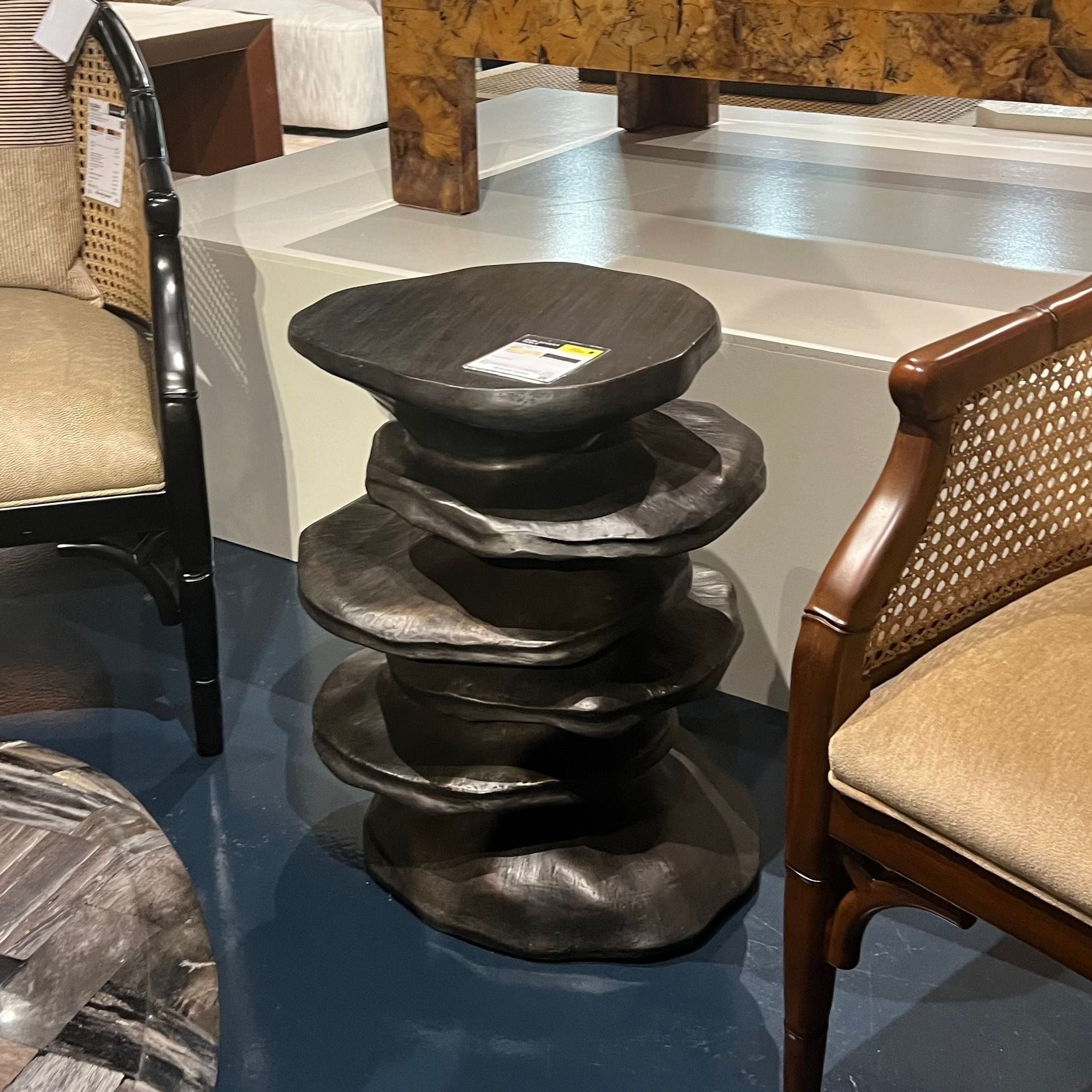 Made Goods Zuri Accent Table Bronze Resin CLAYTON GRAY HOME