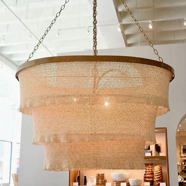 Chandelier hanging in a showroom